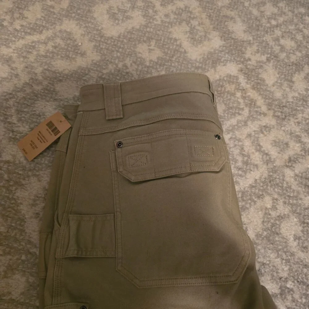 Nwt - Dukuth fleece.lined cargo pants  36-32 - tan - Picture 2 of 6